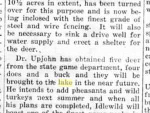 1924 newspaper article - Courtesy Bill Sikkema